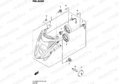 333C - HEADLAMP (GSX1300RAL5 E33)