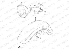 33A - HEADLAMP HOUSING (MODEL K3)