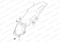 33A - REAR FENDER (MODEL P/R/S)