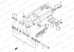 33B - REAR SWINGING ARM (MODEL W)