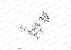 34 - CHAIN GUIDE - TENSIONER (RM100N)