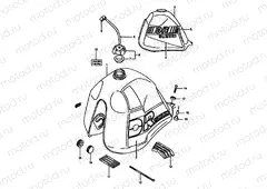 34 - FUEL TANK (MODEL H/J)