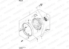 34 - HEADLAMP (SV1000 E02/E19 SV1000U1/U2 E19)