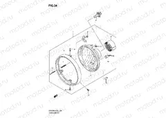 34 - HEADLAMP (SV650K8/K9/AK8/AK9/UK8/UK9/UAK8/UAK9)