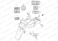 34 - REAR FENDER - LABEL