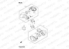 34 - TURNSIGNAL LAMP (GSF650K9/AK9/UK9/UAK9/L0/AL0/UL0/UAL0)