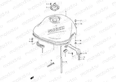34A - FUEL TANK (MODEL W/X)