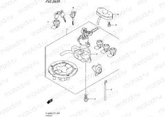 352B - LOCK SET (FOR TOP CASE, SIDE CASE)