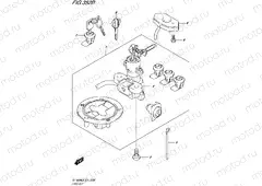 352B - LOCK SET (FOR TOP CASE,SIDE CASE)