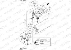 352C - LOCK SET (AN650ZL5 E28)