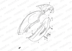 35B - FUEL TANK COVER (MODEL X)