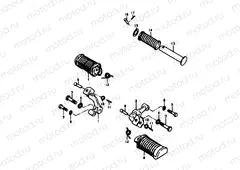 36 - FOOTREST (GS400N,EN)