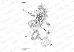 36 - FRONT WHEEL (MODEL K7)