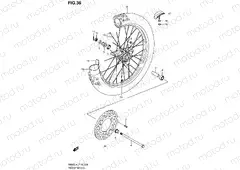 36 - FRONT WHEEL (RM85LL4 P19)