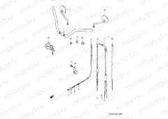 36 - HANDLE BAR - CONTROL CABLE