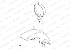 36 - HEADLAMP HOUSING - FRONT FENDER