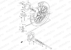 36 - REAR WHEEL (MODEL T/V/W/X)