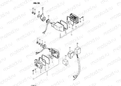 36 - TURN SIGNAL LAMP (E15, E16, E18, E26, E39)