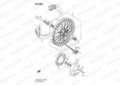 36A - FRONT WHEEL (MODEL K8/K9)
