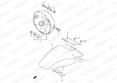 37 - FRONT FENDER (GSF1200T/V/W/X/Y)