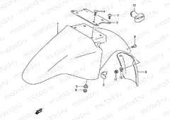 37 - FRONT FENDER (MODEL K/L/M/N/P/R/S)