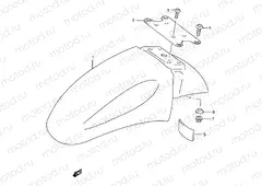 37 - FRONT FENDER (MODEL W/X/Y/K1/K2)