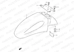 37 - FRONT FENDER (MODEL W/X/Y/K1/K2)