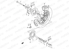 37 - REAR WHEEL (RM85K2/K3)