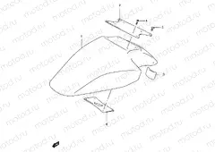 37A - FRONT FENDER (GSF1200ST/SV/SAV/SW/SAW/SX/SAX/SY/SAY)
