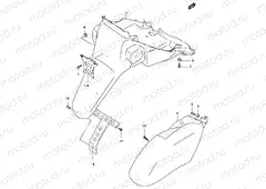 37A - REAR FENDER (MODEL K3/K4)