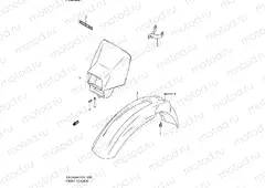 38 - FRONT FENDER (DR-Z400Y/EY/K1/EK1 E01,DR-Z400EY P37)