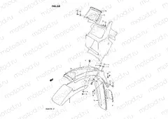 38 - FRONT FENDER - METER VISOR