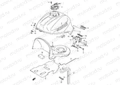 38 - FUEL TANK (SV1000SK3/S1K3/S2K3)