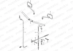 38 - HANDLEBAR - CONTROL CABLE (LS650FG/FJ/FK/FL)
