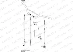 38 - HANDLEBAR (DR-Z125L4 E33)
