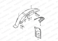 38 - REAR FENDER