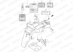 38 - REAR FENDER - LABEL
