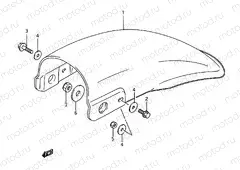 38 - REAR FENDER (MODEL G/H/J/K/L/M)