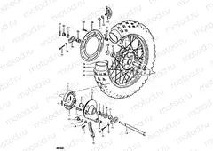 38 - REAR WHEEL (RM100N, RM100T)