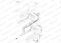 38 - SEAT TAIL COVER (GSX400SE/SF/SG,GSX400EF E17)