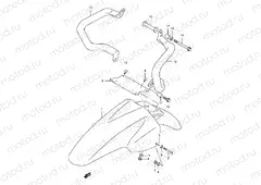 38A - FRONT FENDER (MODEL W)