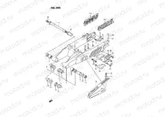 38B - REAR SWINGING ARM (MODEL P/R/S/T)