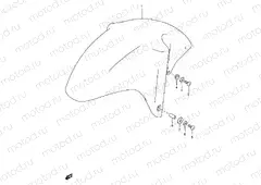 39 - FRONT FENDER (MODEL T/V)