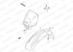 39 - FRONT FENDER (MODEL Y/K1)