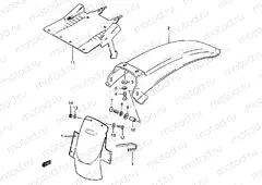 39 - REAR FENDER (MODEL D)
