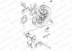 39 - REAR WHEEL (MODEL G/H/J/K)