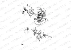 39 - REAR WHEEL (RM50T, RM50X)