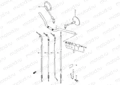 39A - HANDLEBAR (MODEL T/V/W/X)
