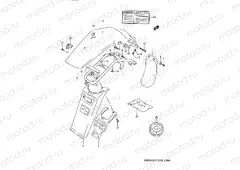 39A - REAR FENDER (MODEL R/S/T)