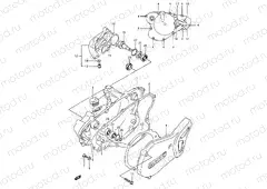 3A - CRANKCASE COVER- WATER PUMP (MODEL K/L/M/N/P/R/S)